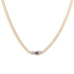 14k Yellow Gold Monaco Edge Chains /   Size 5mm 16" / Weight 10.4gr /301-61065-5mm.16"